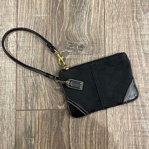 COACH Black Wristlet